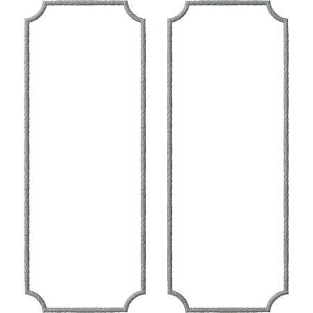 Ekena Millwork 28-in. W x 72-in. H Dublin Panel Moulding Kit Double Panel PMLKDU28X72B